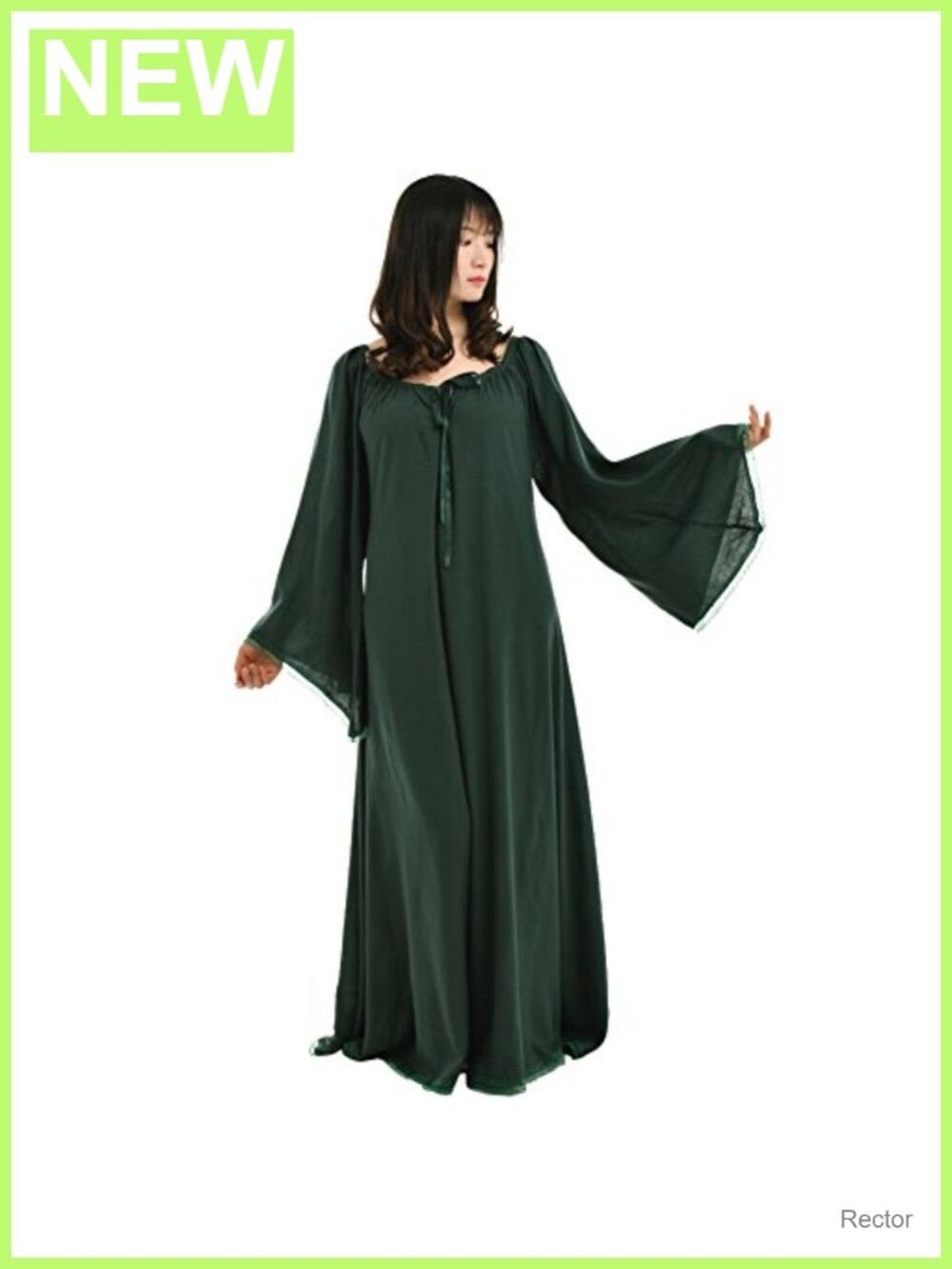 Medieval Renaissance Chemise Dress Bell Sleeve Lace Up Costume